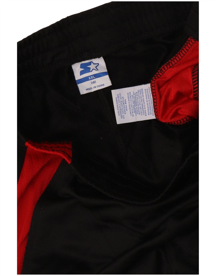 Starter-Trainingshose für Jungen, 15–16 Jahre, 2XL, schwarzes Colourblock-Polyester