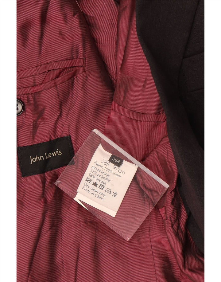 John Lewis Herren-Blazer mit 2 Knöpfen, UK 38, mittelgraue Wolle