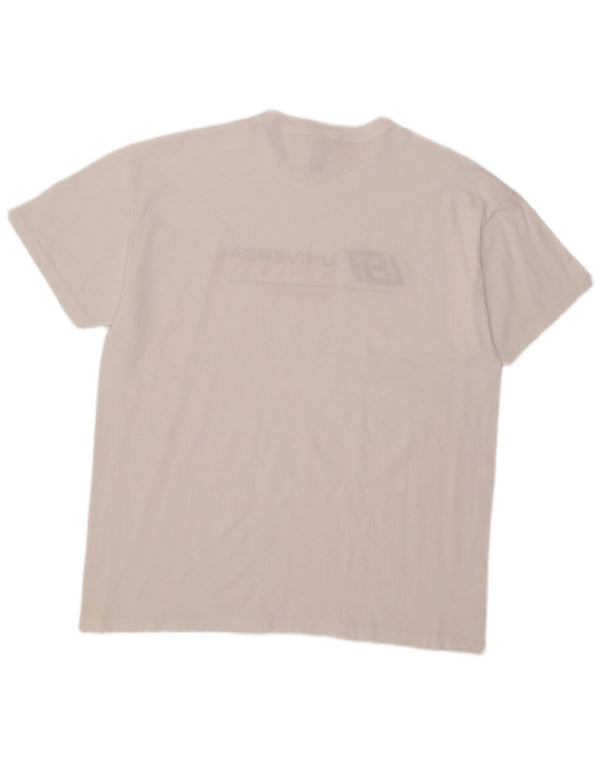 Russell Athletic Herren-T-Shirt mit Grafik, Größe L, aus weißer Baumwolle