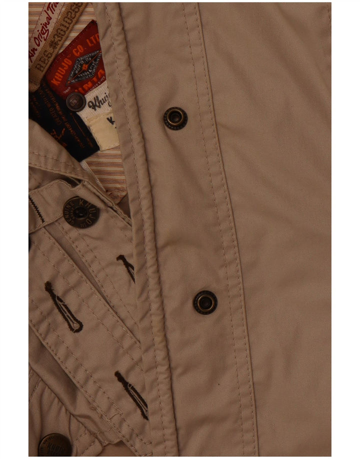 KHUJO Damen Utility-Jacke UK 14 Mittelbeige Baumwolle