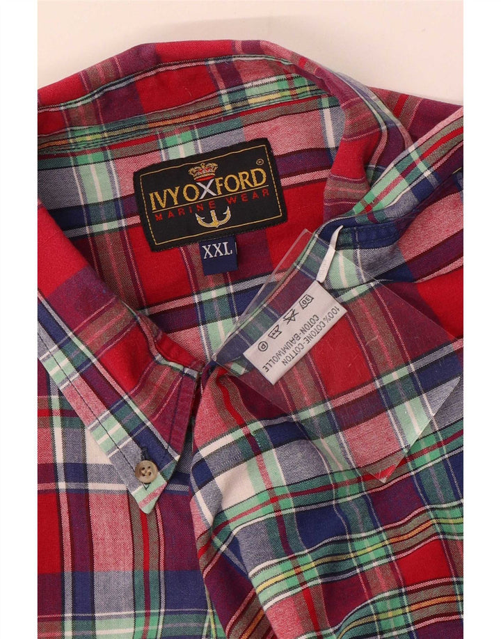 Ivy Oxford Herrenhemd 2XL Mehrfarbig kariert Baumwolle