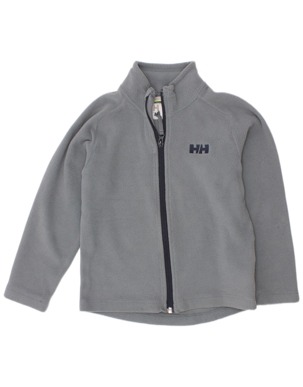 Helly Hansen Fleecejacke für Jungen, 6–7 Jahre, graues Polyester