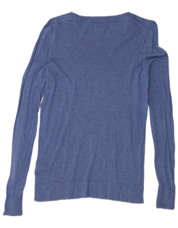 Tommy Hilfiger Damen-Pullover mit U-Boot-Ausschnitt, Gr. 10, Größe S, Blau, Baumwolle