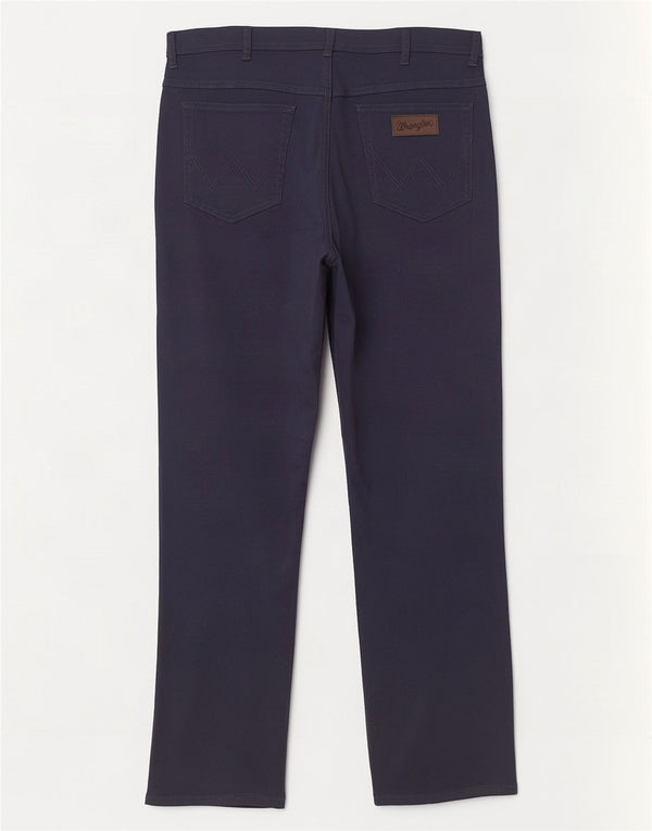 Wrangler Mens Texas Straight Jeans W36 L32 Navy Blue Cotton