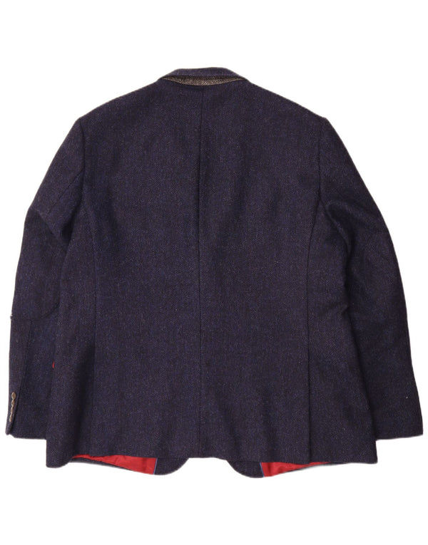 Marks & Spencer Herren-Blazer mit 2 Knöpfen, UK 48, 2XL, marineblaue Wolle