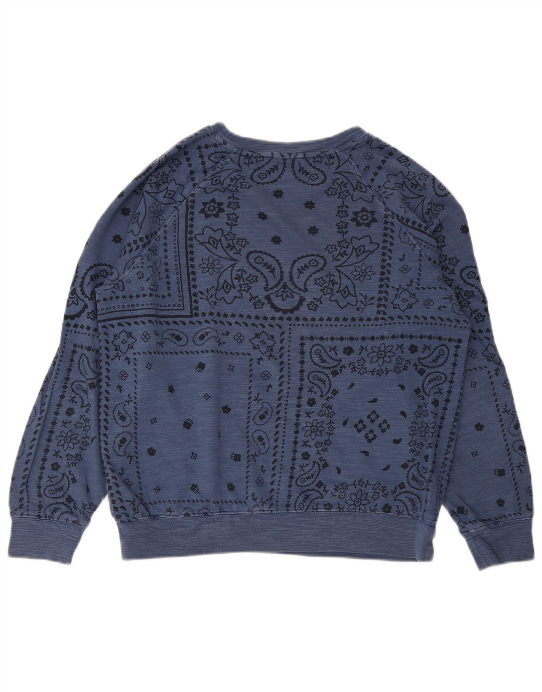 Marks & Spencer Damen-Sweatshirt in Übergröße, Gr. 10, Größe S, Blau, Paisleymuster