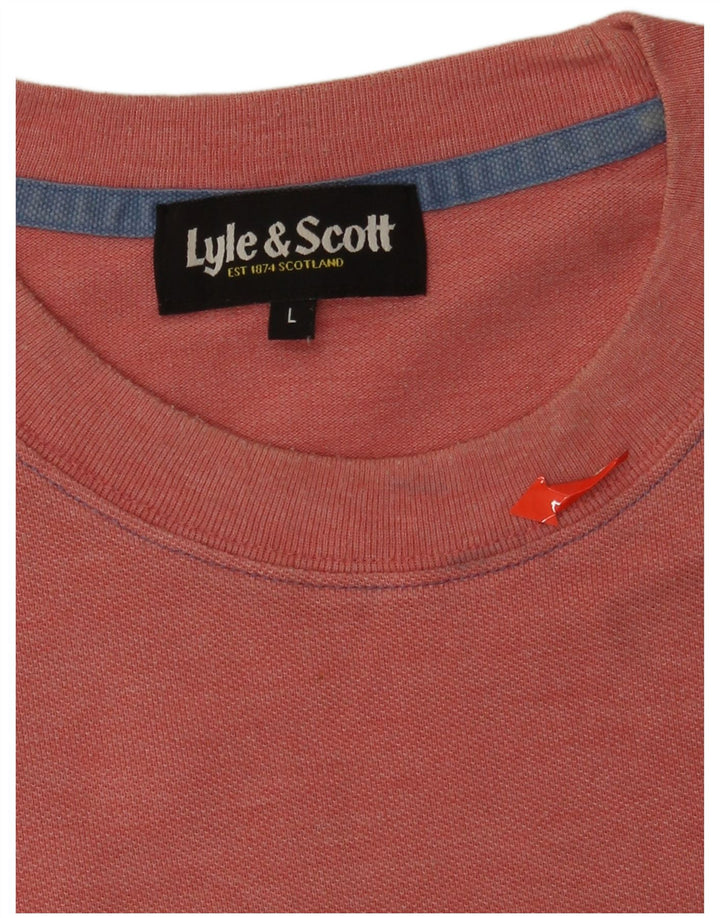 Lyle & Scott Herren T-Shirt Top Large Orange