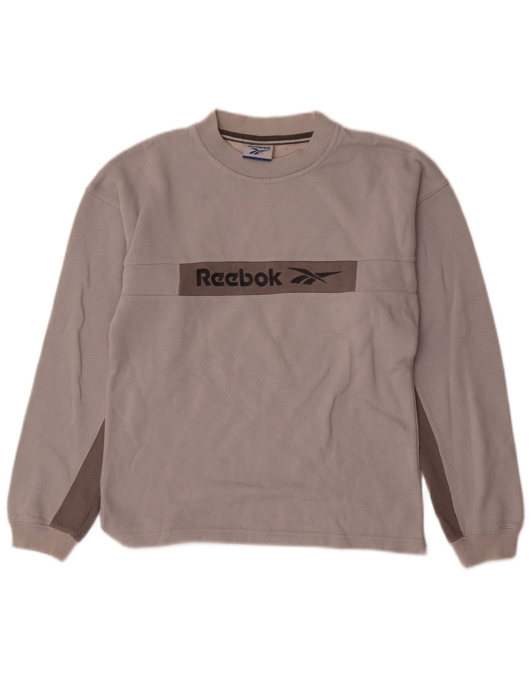 REEBOK Grafik-Sweatshirt für Jungen, 11–12 Jahre, Grau, Farbblock