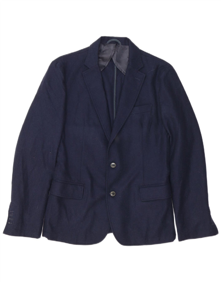 Trussardi Jeans Herren-Blazer mit 2 Knöpfen, IT 48, mittleres Marineblau