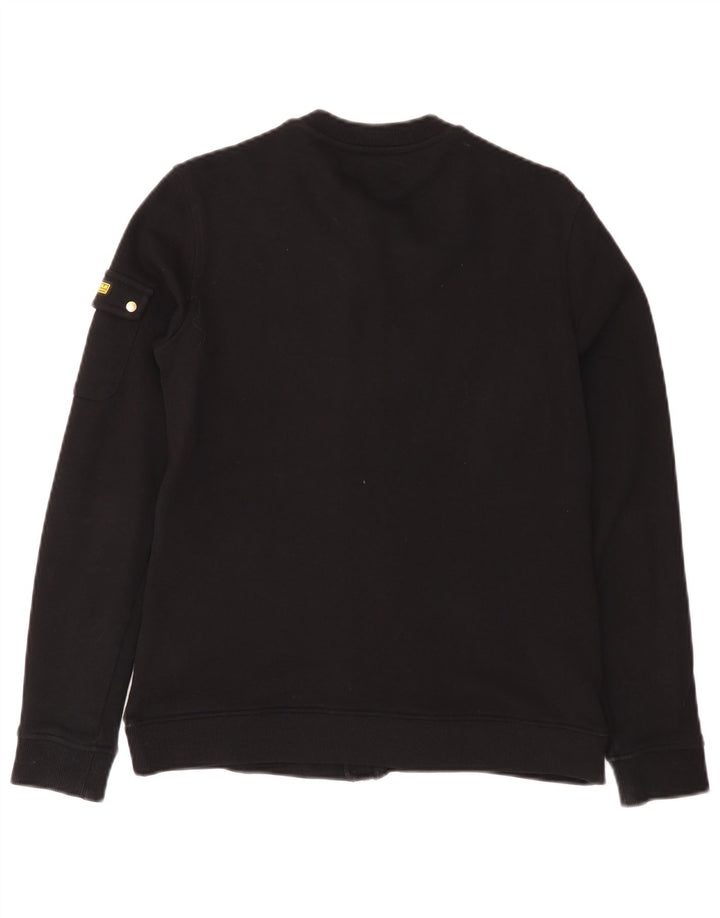 Barbour Damen-Trainingsanzug, Top-Jacke, UK 10, Größe S, schwarze Baumwolle