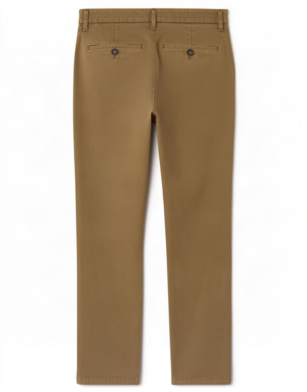 Marks & Spencer Slim Chino-Hose für Herren, W32, L29, Khaki, Baumwolle