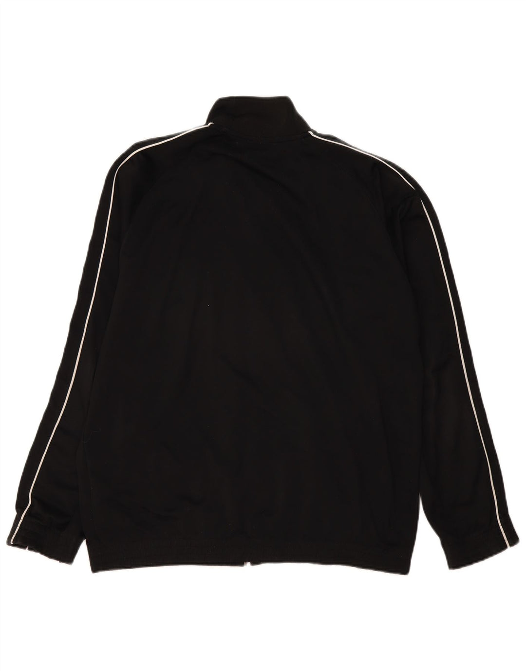 Nike Herren-Trainingsanzugoberteil, UK-Größe 41/43, großes schwarzes Polyester