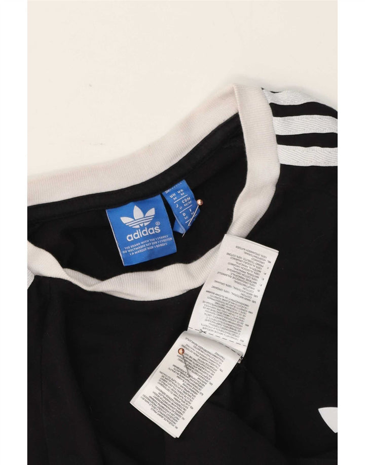 Adidas Herren T-Shirt Top Medium Schwarz Baumwolle