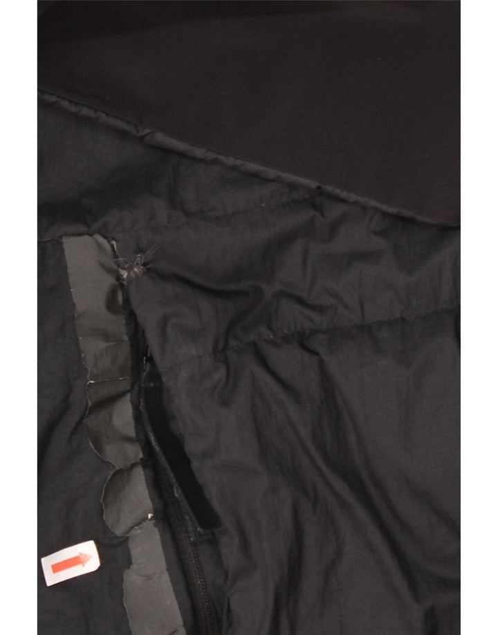 Adidas Herren Kapuzenmantel, gepolstert, UK 38, mittelschwarzes Nylon