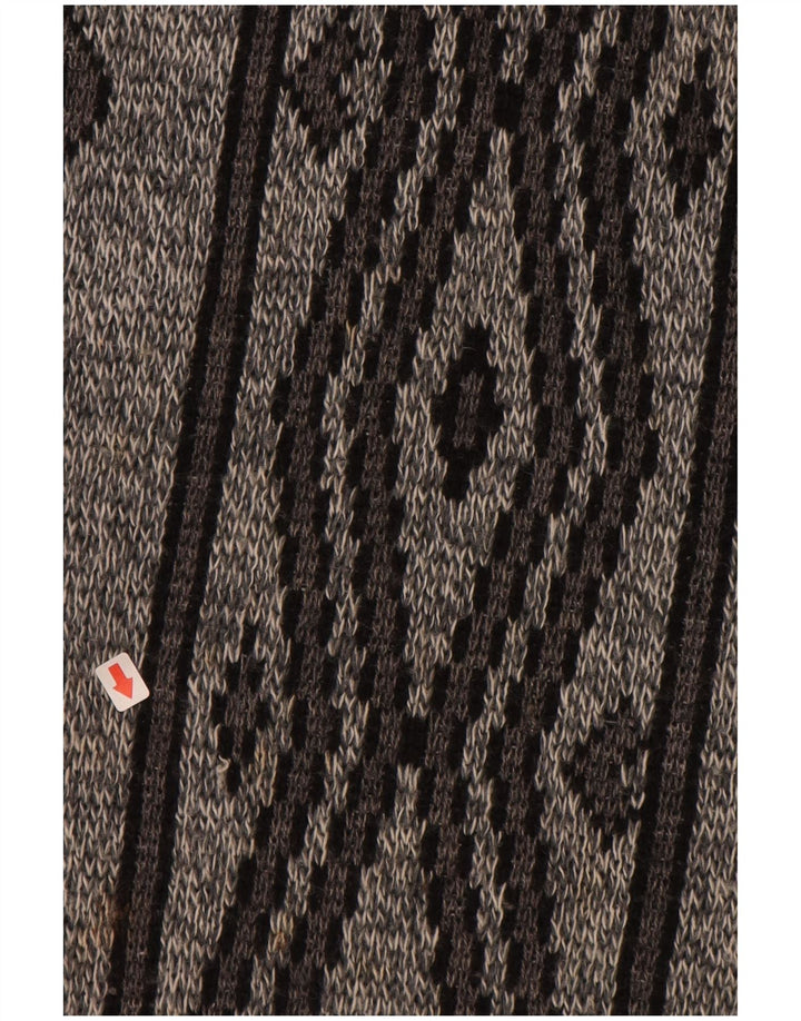 ANGELO LITRICO Herren-Pullover mit Rundhalsausschnitt, Gr. 52/54, groß, grau, geometrisch