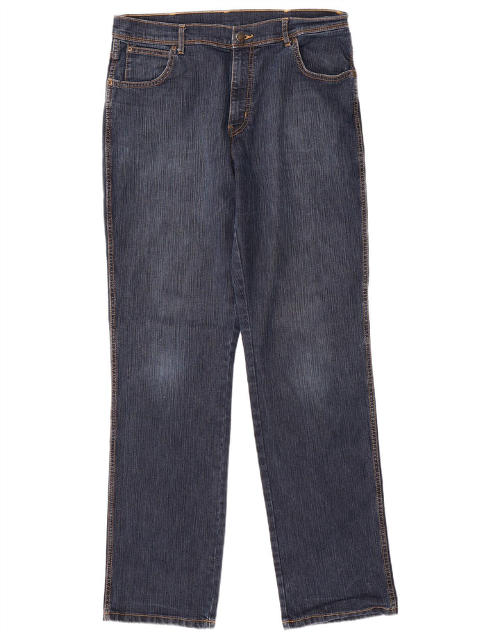 Wrangler Herren-Jeans mit normaler Passform, gerade Passform, W36, L34, Blau, Baumwolle