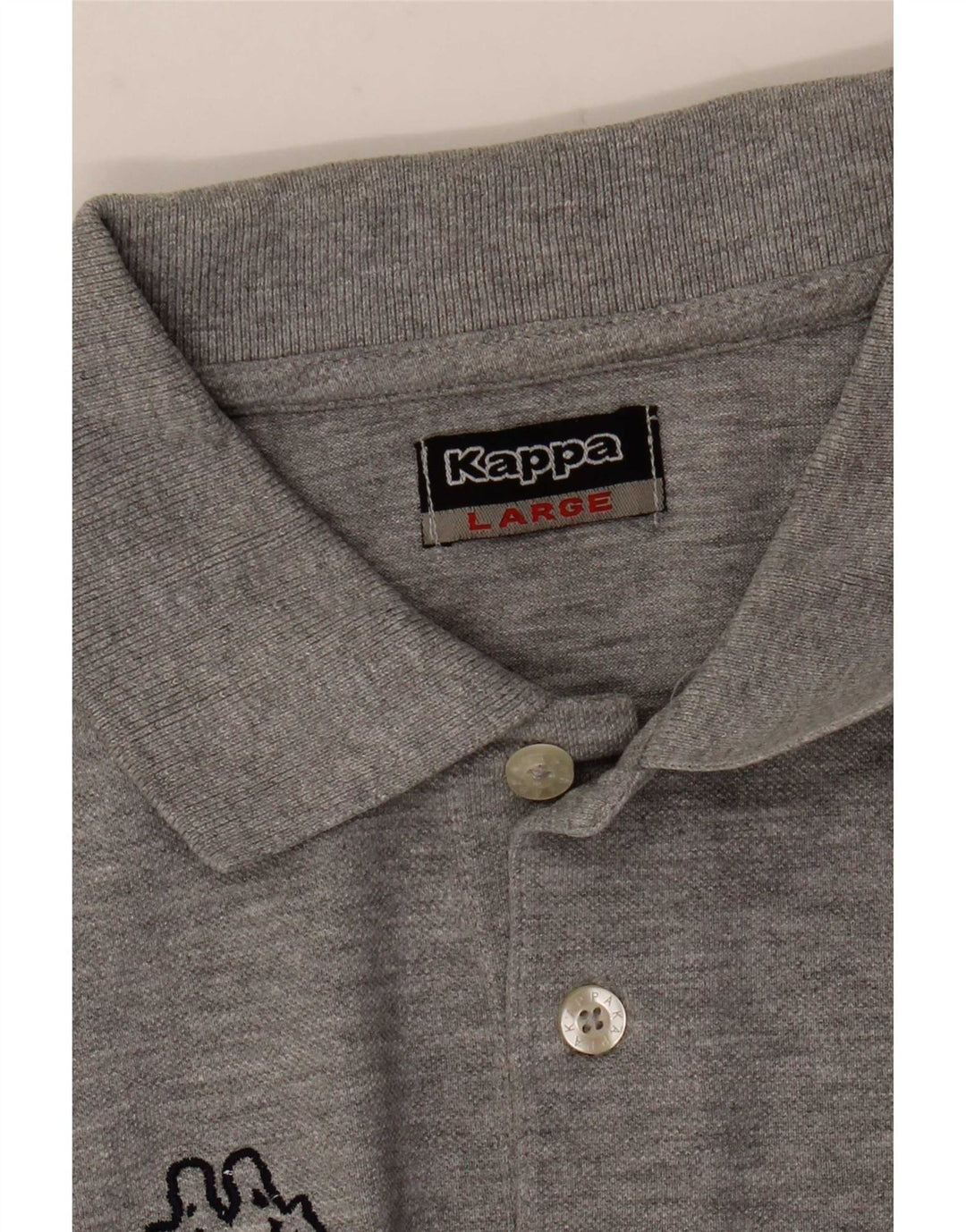 Kappa Herren Poloshirt Large Grau