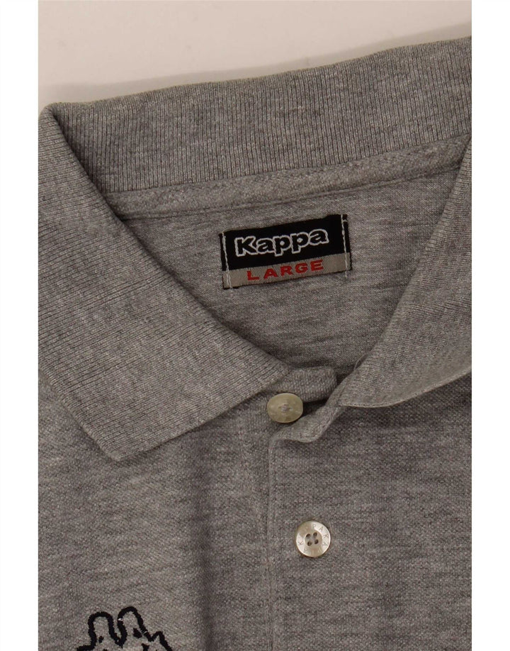 Kappa Herren Poloshirt Large Grau