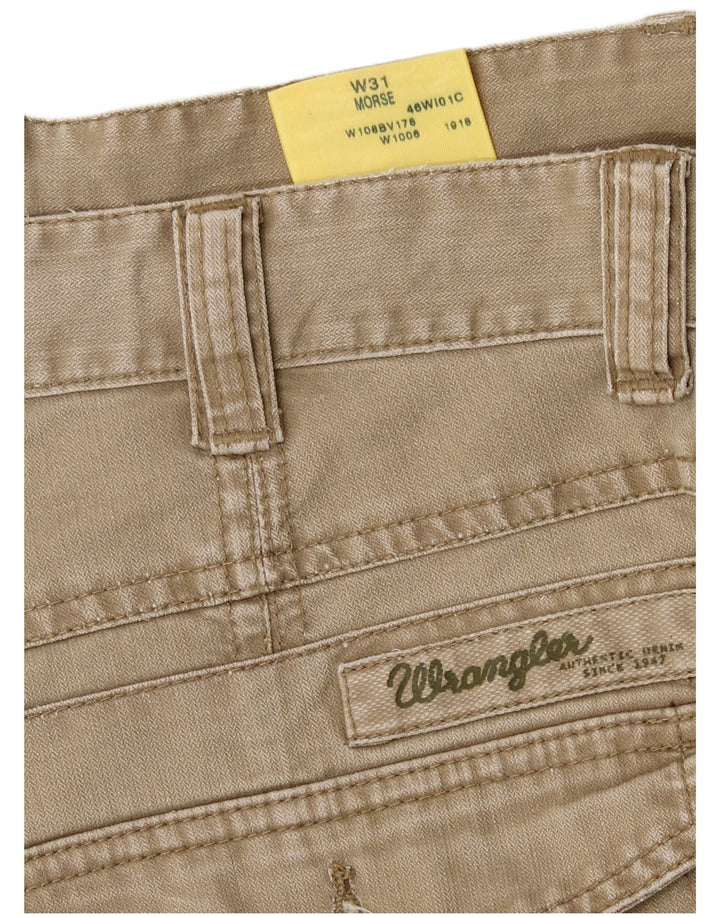 Wrangler Herren Morse Chino Shorts W31 Mittelbeige Baumwolle