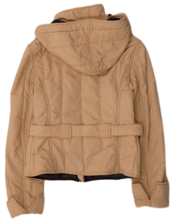 Refrigiwear Damen Cruz Wattierte Jacke mit Kapuze UK 12 Medium Beige Nylon