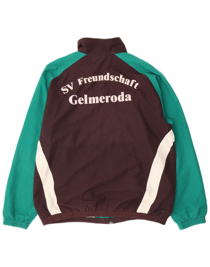 Puma Herren-Trainingsanzug mit grafischem Oberteil, großes braunes Farbblock-Polyester