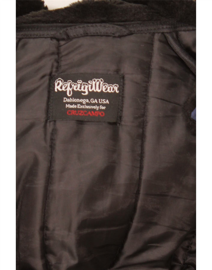 Refrigiwear Wattierter Jungenmantel mit Kapuze, 13–14 Jahre, Marineblau, Polyamid