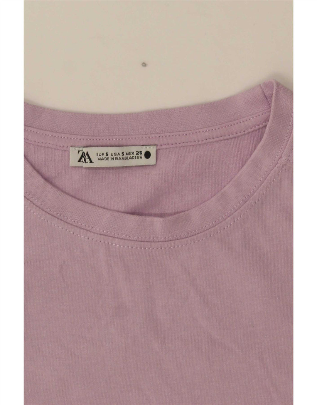 Zara Damen T-Shirt Top UK 10 Small Lila