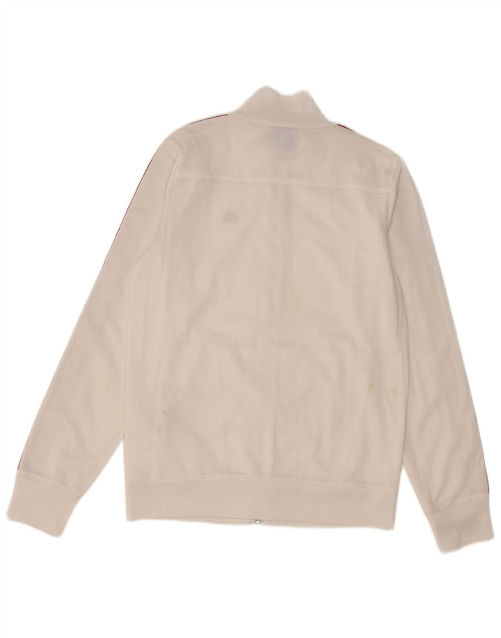 Champion Damen-Trainingsanzugoberteil mit Grafik, UK 10, Größe S, Weiß, Polyester