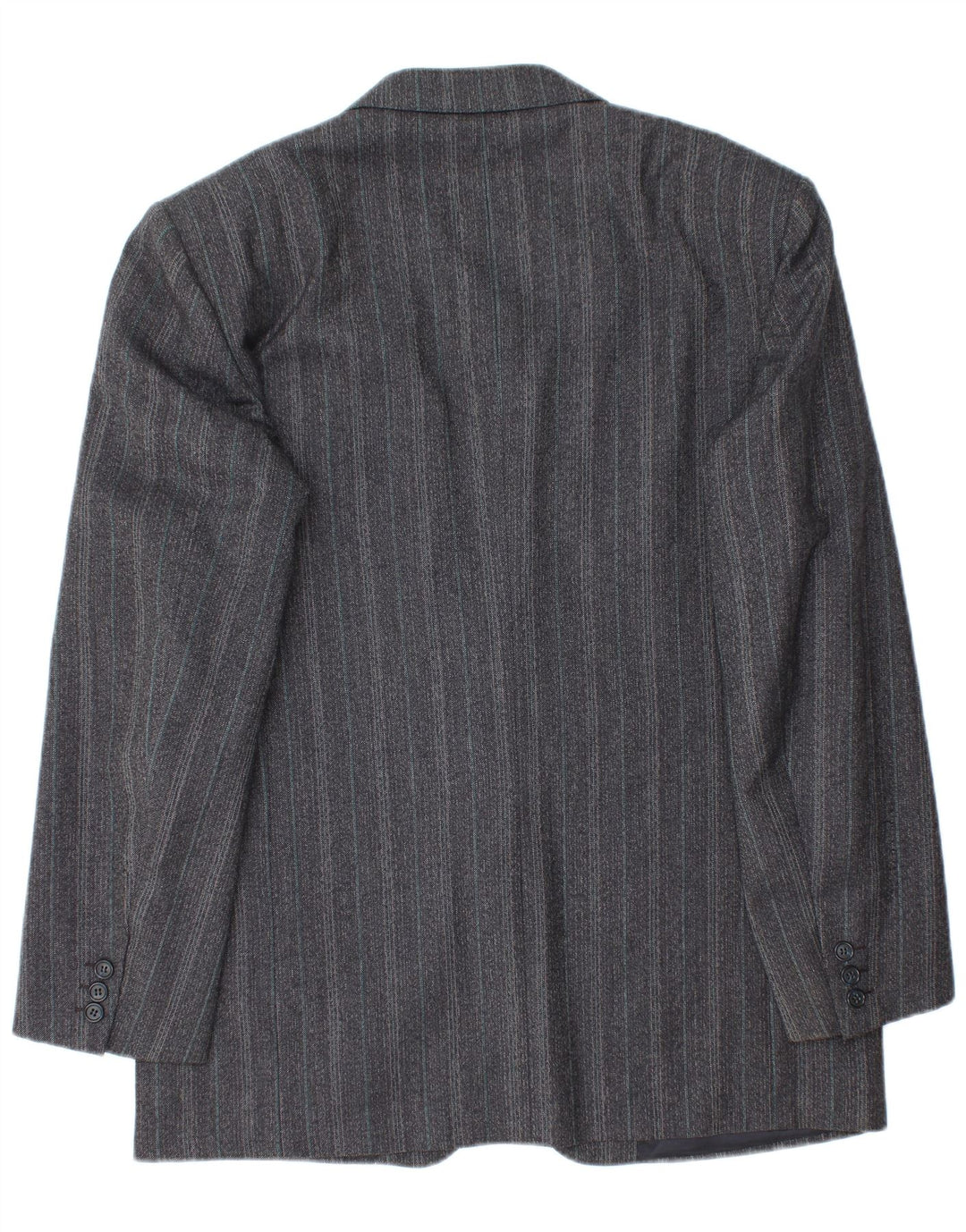 Valentino Herren-Blazer mit 2 Knöpfen, IT 46, klein, Marineblau gestreift
