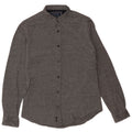 Zara Herren-Slim-Fit-Hemd aus mittelgrauer Baumwolle