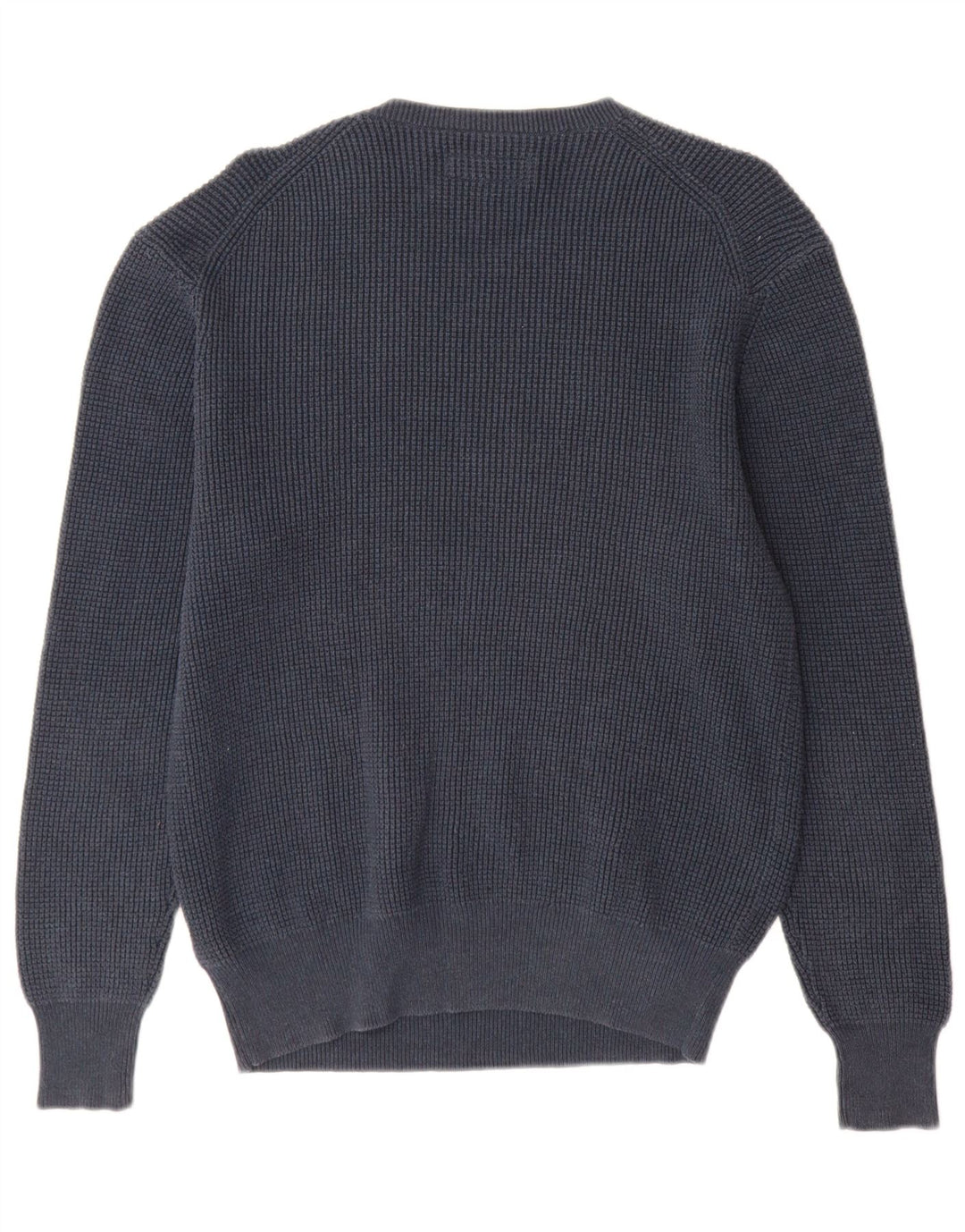 All Saints Herren-Pullover mit Rundhalsausschnitt, mittlere marineblaue Baumwolle