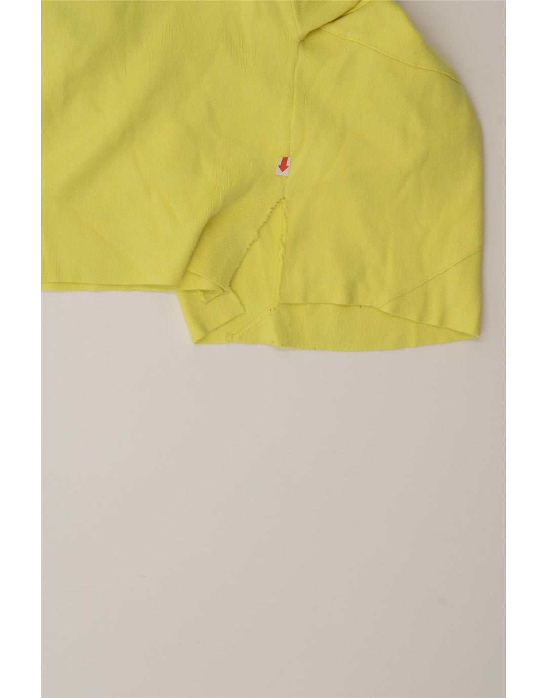 ZARA Womens Crop Top Long Sleeve UK 14 Medium Yellow Vintage Zara and Second-Hand Zara from Messina Hembry 
