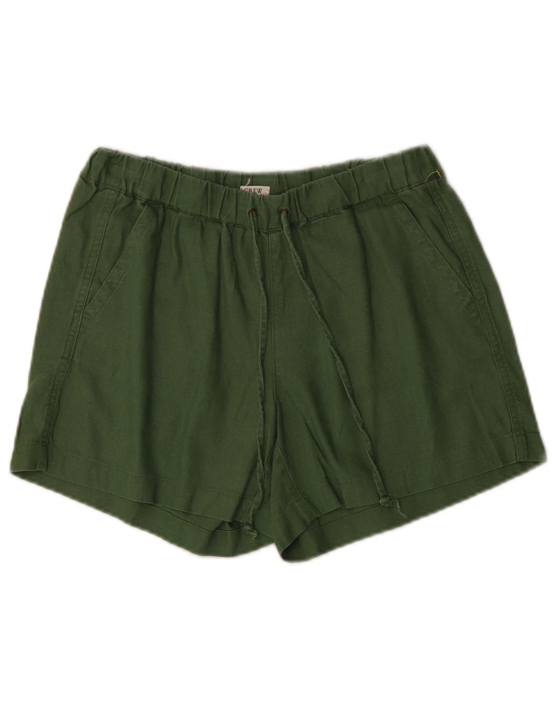 J. Crew Damen Chinoshorts 2XS W24 Grünes Leinen