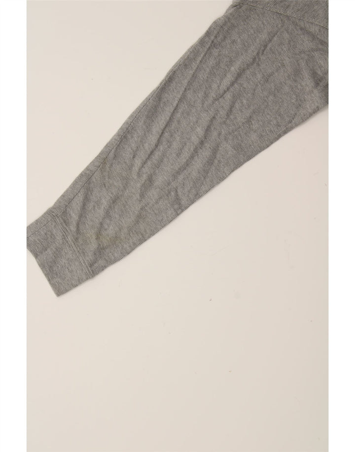 IZOD Mens Zip Neck Sweatshirt Jumper Small Grey Cotton Vintage Izod and Second-Hand Izod from Messina Hembry 