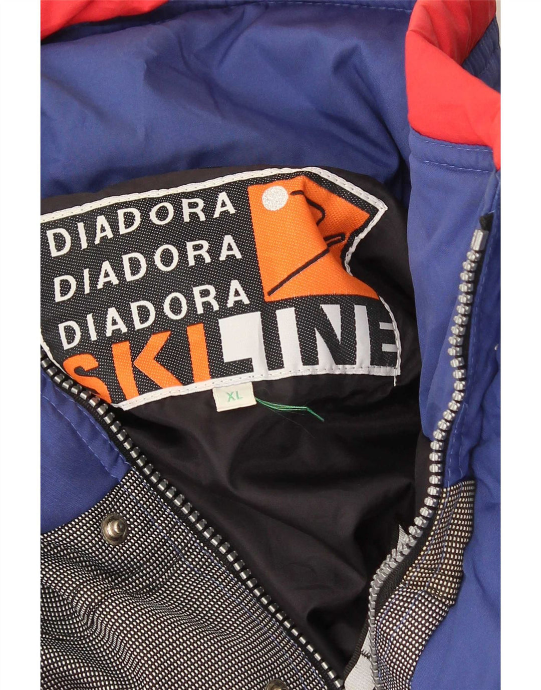 Diadora Herren-Skioverall mit Grafik, XL, Blau, Farbblock