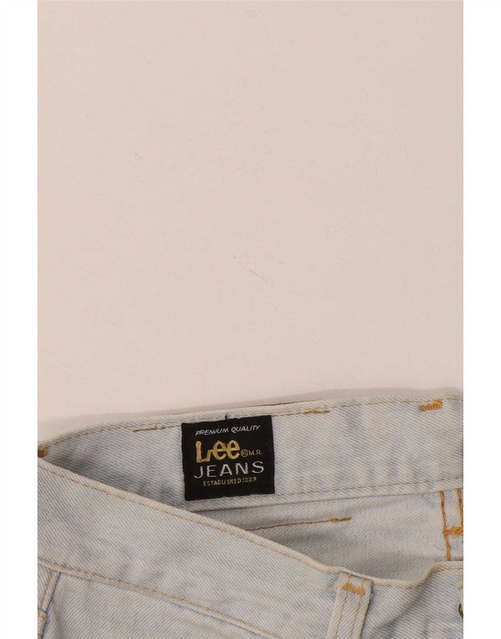 Lee Damen Straight Jeans W28 L31 Blaue Baumwolle