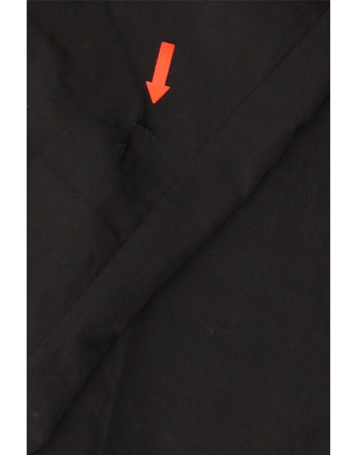 Adidas Herren-Trainingshose, groß, aus schwarzem Polyester