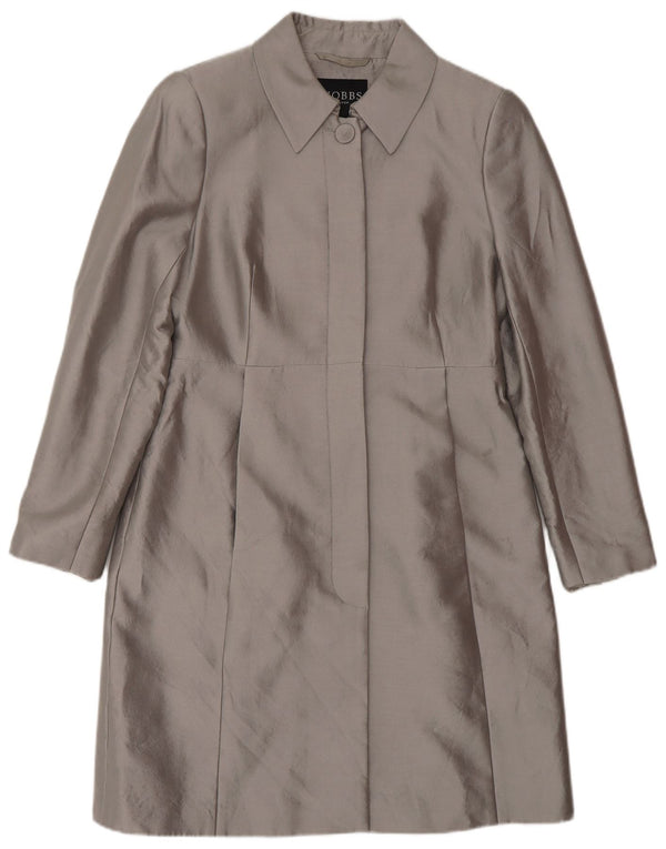 Hobbs Damenmantel UK 10 Small Graue Wolle