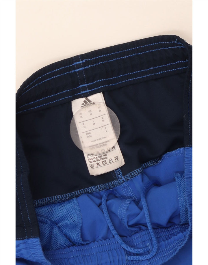 Adidas Herren Sportshorts Mittelblaues Colourblock-Polyester
