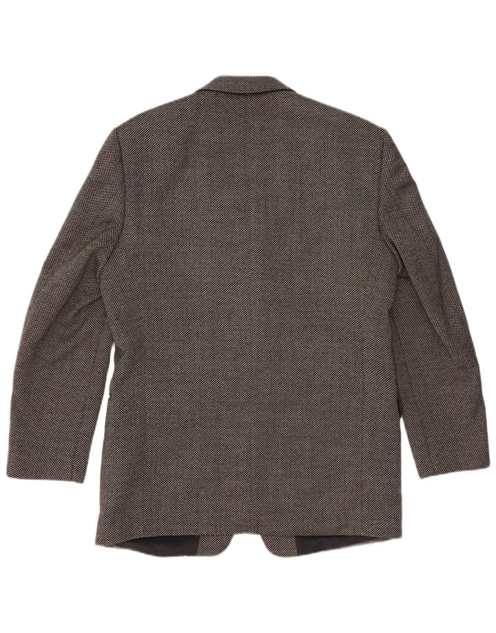 REDGREEN Herren-Blazer mit 3 Knöpfen, EU 50, große grau gefleckte Wolle