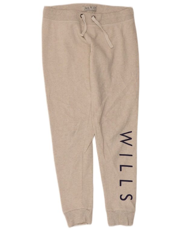 Jack Wills Damen-Trainingshose, Jogginghose, UK 12, mittelbeigemeliert
