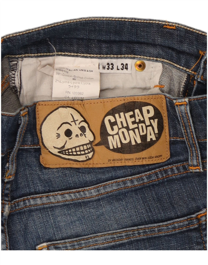 Cheap Monday Slim-Jeans für Damen, W33 L31, marineblaue Baumwolle