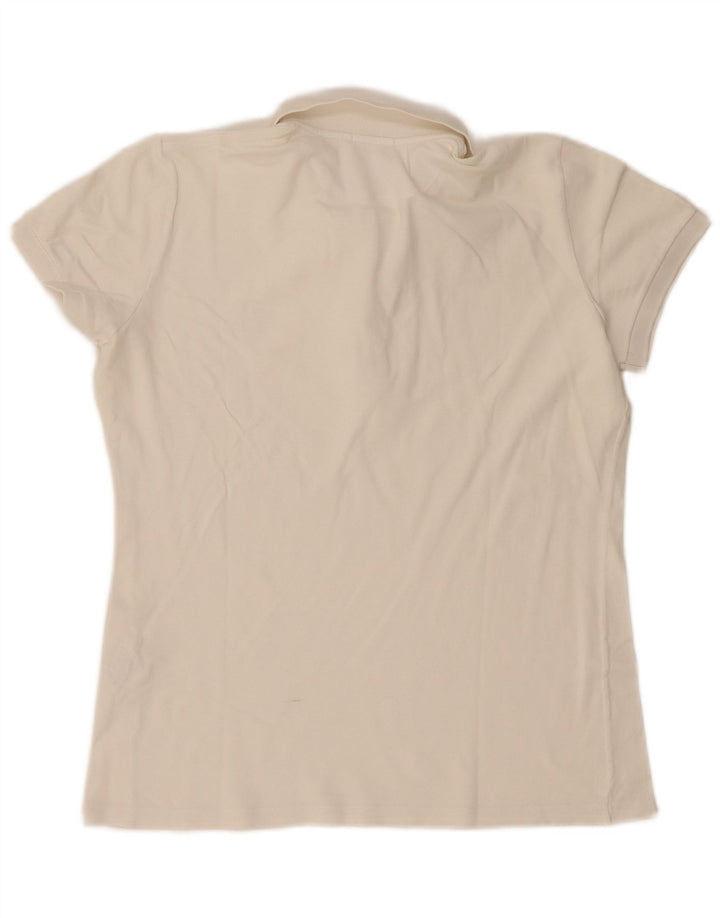 Fred Perry Damen Poloshirt UK 20 2XL Weiße Baumwolle
