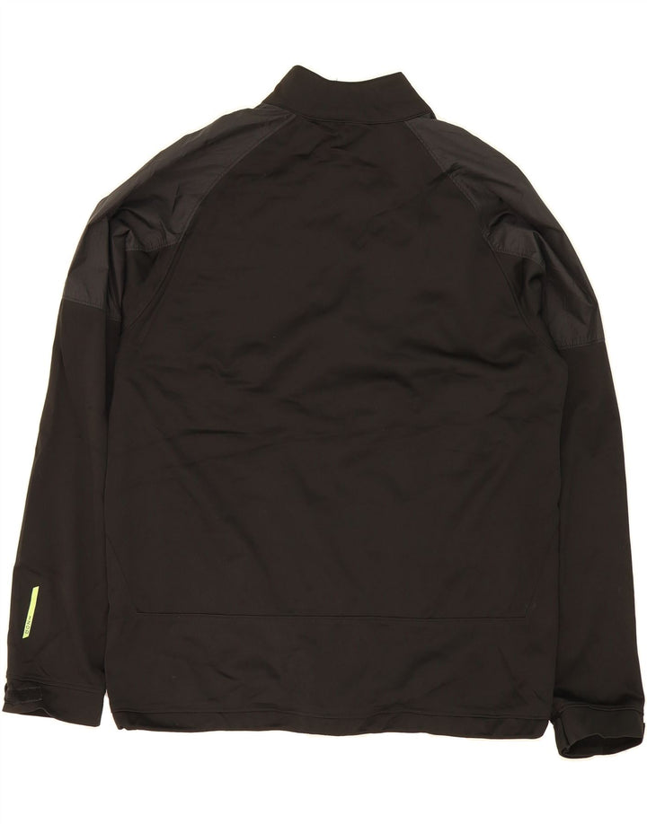 IZOD Mens Windbreaker Jacket UK 40 Large Black Polyester Vintage Izod and Second-Hand Izod from Messina Hembry 
