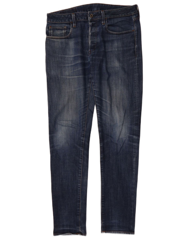 G-Star Herren Slim Jeans W32 L34 Blaue Baumwolle