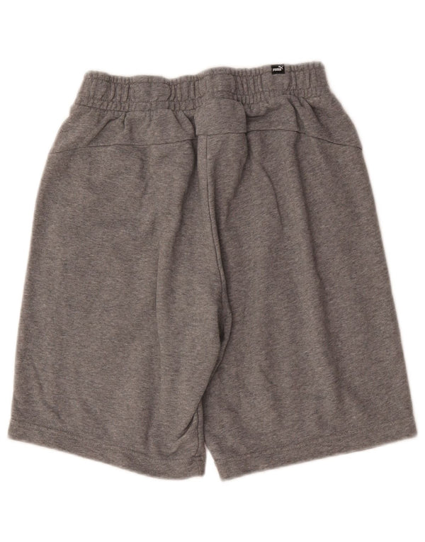 Puma Herren-Sportshorts aus mittelgrauer Baumwolle