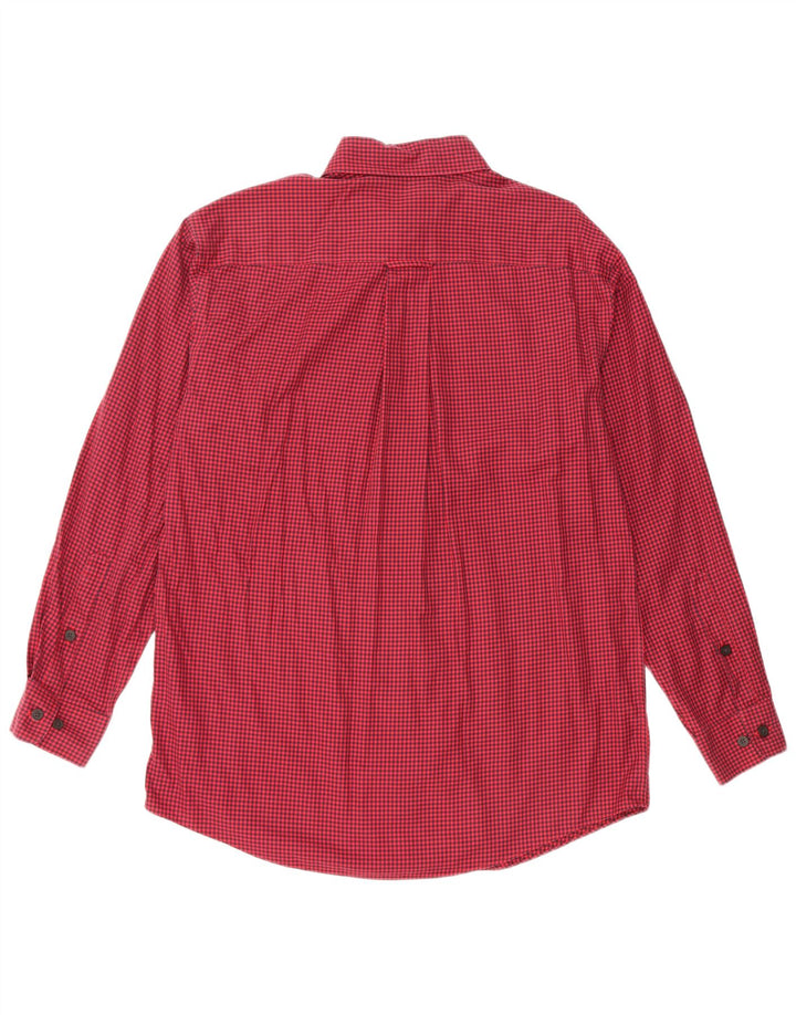 Orvis Herrenhemd aus mittelroter Gingham-Baumwolle