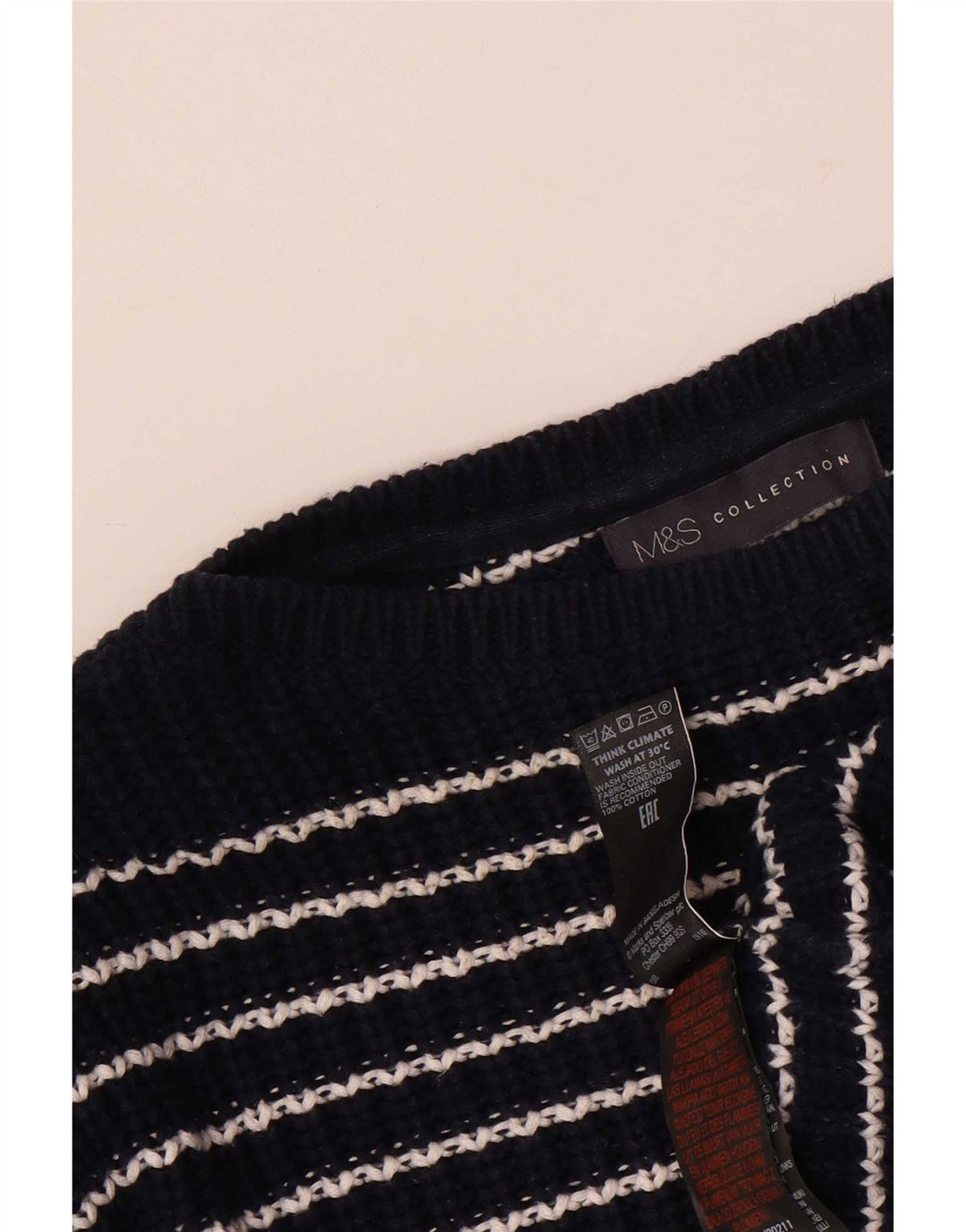 Marks & Spencer Damen-Pullover mit U-Boot-Ausschnitt, Gr. 14, mittleres Marineblau