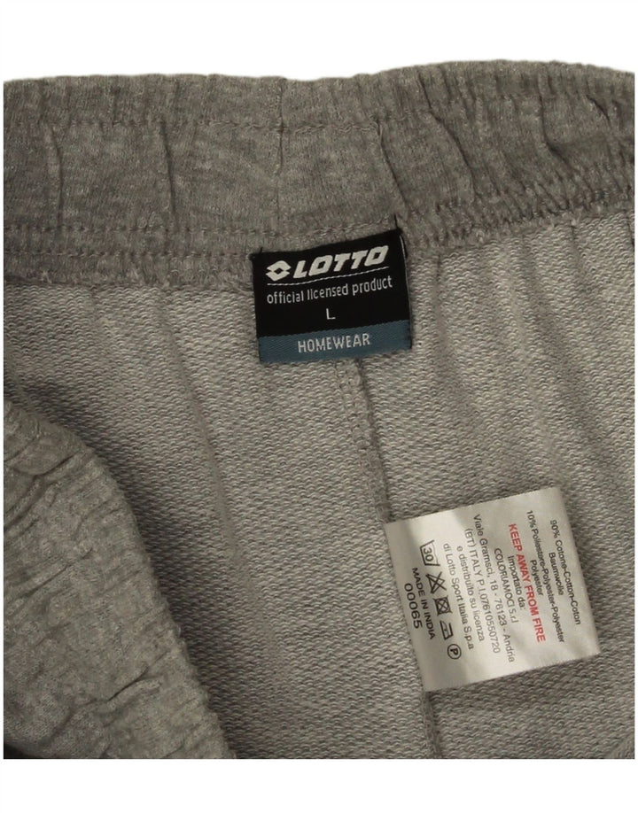 Lotto Herren-Sportshorts, groß, grau gesprenkelte Baumwolle