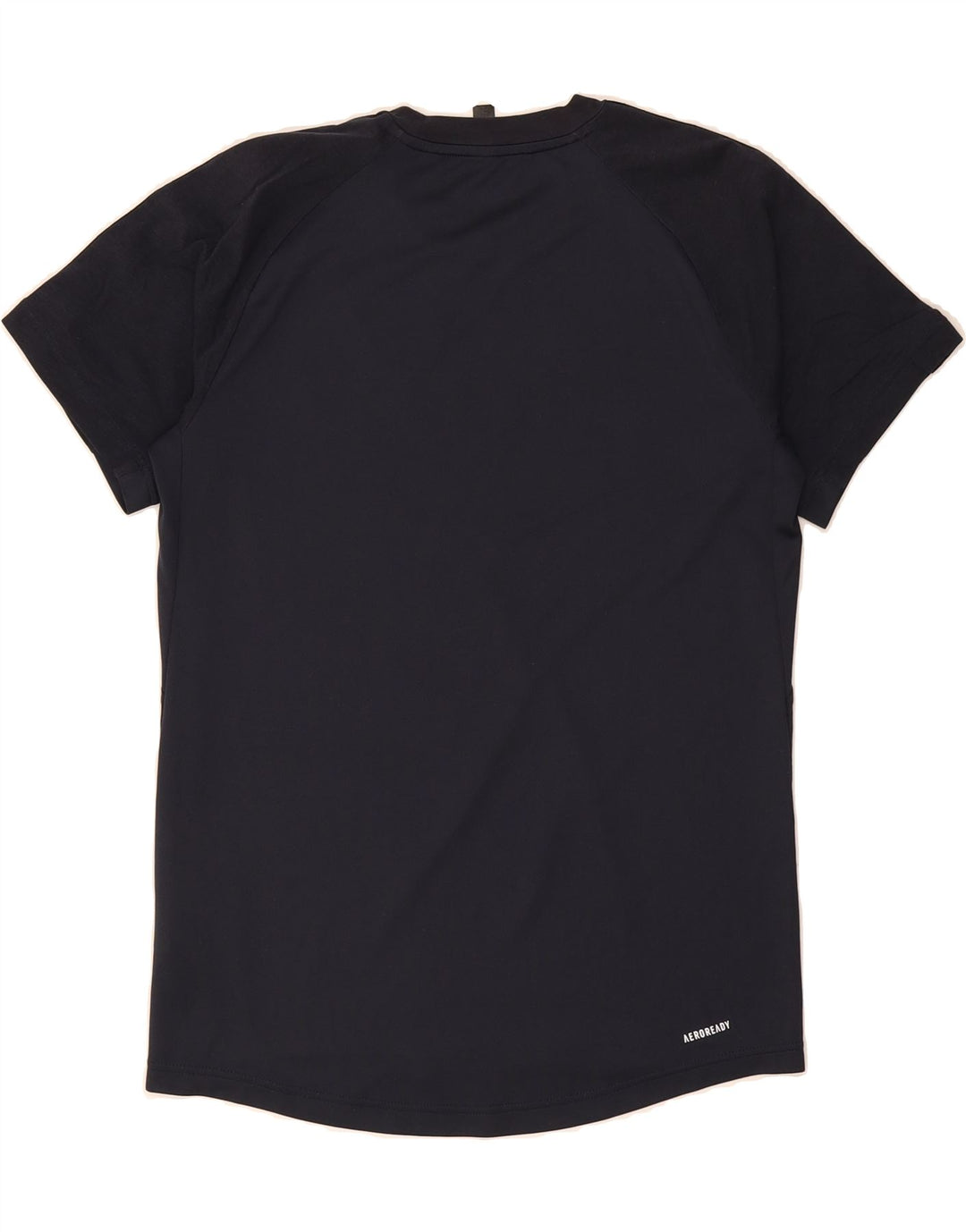 ADIDAS Mens Aeroready T-Shirt Top Medium Navy Blue Cotton Vintage Adidas and Second-Hand Adidas from Messina Hembry 